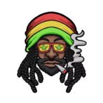 reggae man smoking weed marijuana cartoon 96628 947